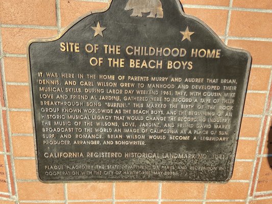 Beach Boys Historic Landmark by null