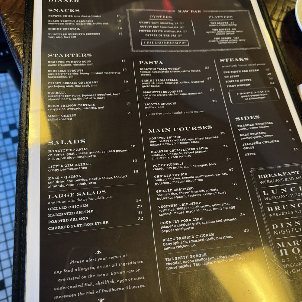 The Smith - The menu - New American Near Me - Washington, DC, District of Columbia The Smith - The menu - New American Near Me - Washington, DC, District of Columbia