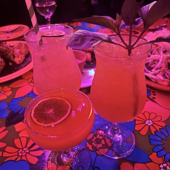 Sticky Rice Echo Park - (R to L) Basil exposition, Thai gimlet, and I forgot - Thai Near Me - Los Angeles, California Sticky Rice Echo Park - (R to L) Basil exposition, Thai gimlet, and I forgot - Thai Near Me - Los Angeles, California