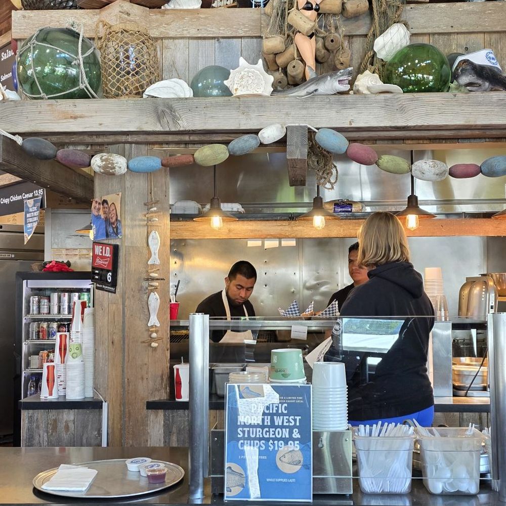 Tom's Fish N Chips - Inside - Burgers Near Me - Cannon Beach, Oregon Tom's Fish N Chips - Inside - Burgers Near Me - Cannon Beach, Oregon