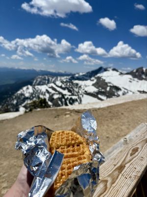 Corbet's Cabin Top of the World Waffles by null