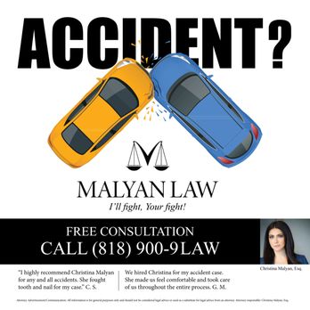 Malyan Law - In case of a car accident, call us for a FREE consultation - Personal Injury Law Near Me - La Jolla, California Malyan Law - In case of a car accident, call us for a FREE consultation - Personal Injury Law Near Me - La Jolla, California