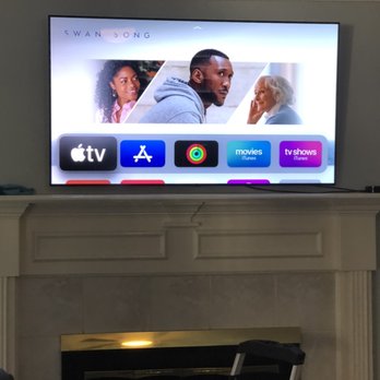 Top Tier Installations - Above fireplace 65" - TV Mounting Near Me Top Tier Installations - Above fireplace 65" - TV Mounting Near Me