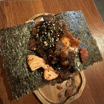 Mori Izakaya - Salmon Skin Roll - Izakaya Near Me - Anaheim, California Mori Izakaya - Salmon Skin Roll - Izakaya Near Me - Anaheim, California