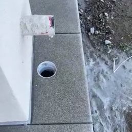 He cleared this storm drain that was full of construction debris