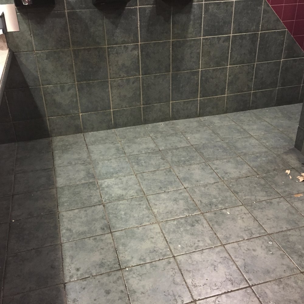 This is the bathrooms, checked 5 minutes beforehand from the chart on the wall