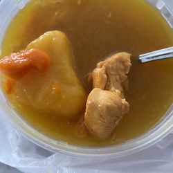 Delicias Caribeñas Restaurant - Chicken soup full of flavor