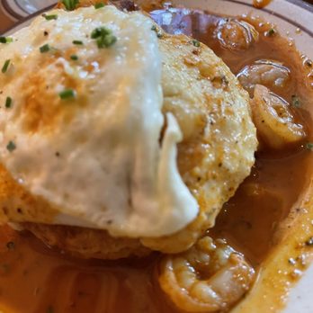 Denver Biscuit Co. - Colfax - Shrimp & Grits with over medium fried egg - Sandwiches Near Me - Denver, Colorado Denver Biscuit Co. - Colfax - Shrimp & Grits with over medium fried egg - Sandwiches Near Me - Denver, Colorado