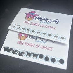 Madd Natters Donuts - Free donut punch cards