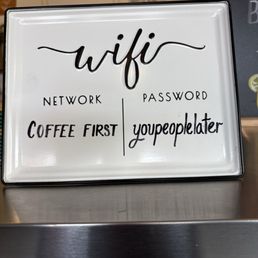 Cute WiFi info sign