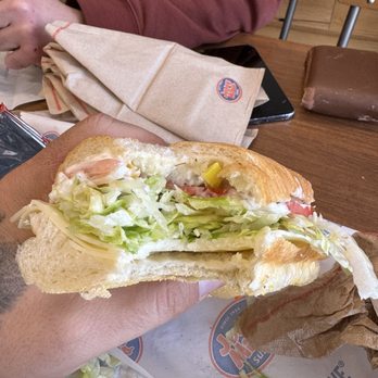 Jersey Mike's Subs - Veggie #5 The Super Sub it looks like they ran out of cheese - Sandwiches Near Me - Hackettstown, New Jersey
