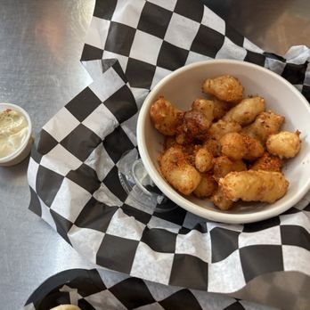 Stray Dog - Togarashi Cheese Curds with Wasabi Mayo $9.00 - New American Near Me - Minneapolis, Minnesota