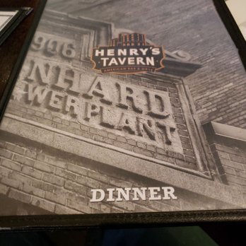 Henry's Tavern - Dinner menu cover - New American Near Me - Denver, Colorado Henry's Tavern - Dinner menu cover - New American Near Me - Denver, Colorado