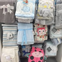 T J Maxx - Interesting random baby blankets in case one forgot to get something for a baby shower.