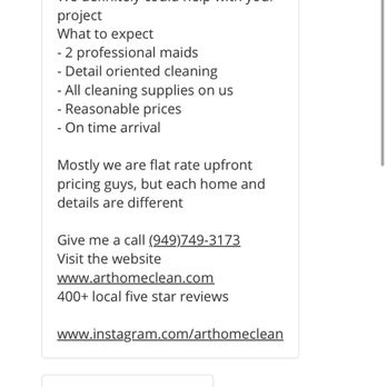 Art's Cleaning Services - Home Cleaning Near Me