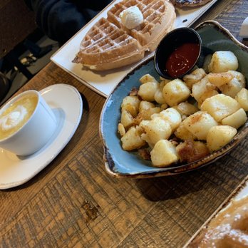 First Watch - Seasoned Potatoes, Belgium Waffle, and grits - Breakfast & Brunch Near Me - Wynnewood, Pennsylvania