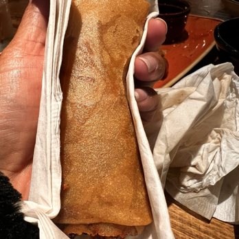 Avenida Restaurant - Lumpia togue in a tissue to extract the excess oil - Filipino Near Me - San Mateo, California Avenida Restaurant - Lumpia togue in a tissue to extract the excess oil - Filipino Near Me - San Mateo, California