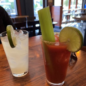 Brewers Row - House margarita and one of the best tasting Bloody Mary's I've ever had! It's like an enchilada in a glass!! - New Mexican Cuisine Near Me - Tacoma, Washington