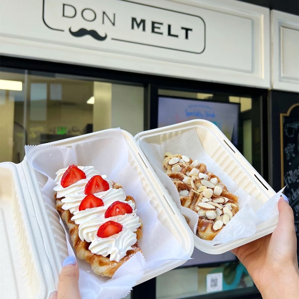Don Melt - Strawberry Croffle & Injeolmi Croffle - Coffee & Tea Near Me - Buena Park, California Don Melt - Strawberry Croffle & Injeolmi Croffle - Coffee & Tea Near Me - Buena Park, California