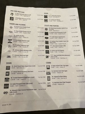 Menu photo 6 American Tap House Myrtle Beach, SC