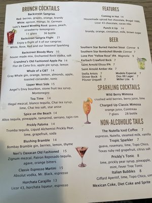 Menu photo 3 Backstreet Cafe Houston, TX