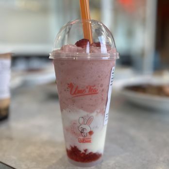 Ume Tea - New strawberry yogurt. Really good! Still prefer mango though. - Bubble Tea Near Me - Milpitas, California Ume Tea - New strawberry yogurt. Really good! Still prefer mango though. - Bubble Tea Near Me - Milpitas, California
