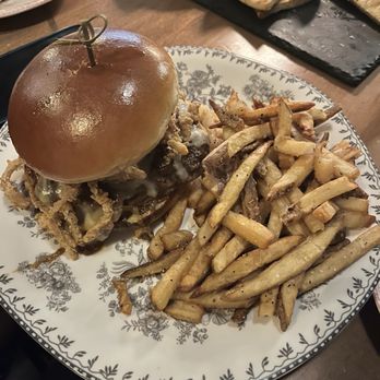 Runaway Whiskey & Wine - Wagyu burger and fries - Whiskey Bars Near Me - Charlotte, North Carolina Runaway Whiskey & Wine - Wagyu burger and fries - Whiskey Bars Near Me - Charlotte, North Carolina