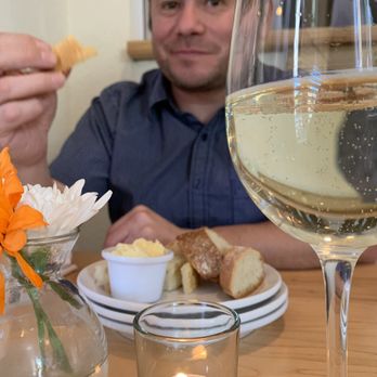 Calafuria - Hubby eating the freshly made in house bread! - Italian Near Me - Reno, Nevada Calafuria - Hubby eating the freshly made in house bread! - Italian Near Me - Reno, Nevada