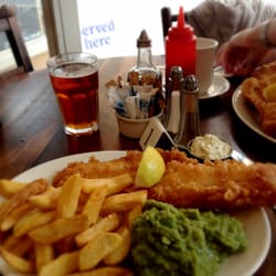Capplemans Fish and Chip Restaurant - A fine haddock, chips & mushy peas