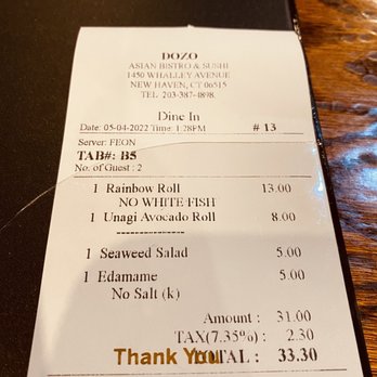 Dozo - Reasonably priced for lunch. - Japanese Near Me - New Haven, Connecticut