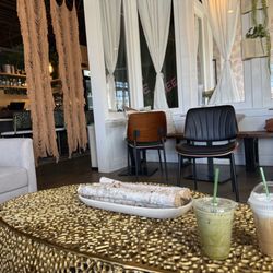 MidDay - Choco-Orange Iced Matcha and Iced Sugar Cookie Latte