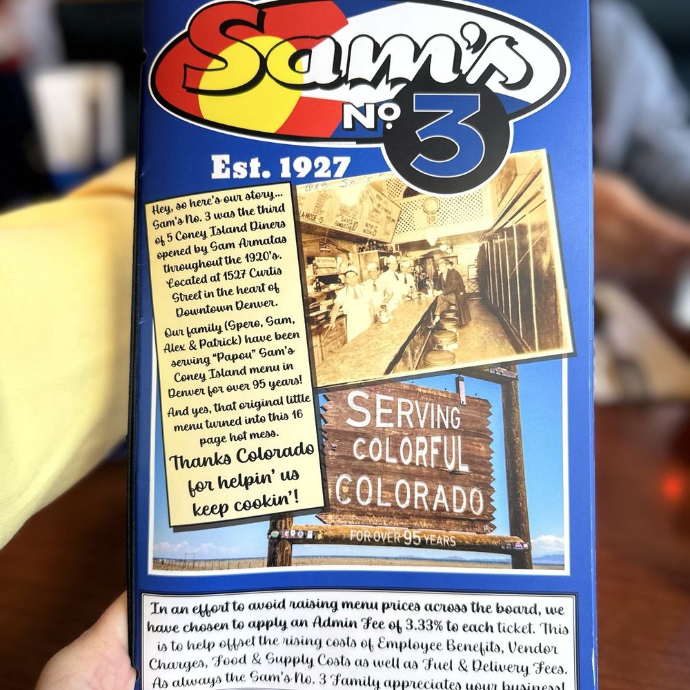 Sam's No 3 - Menu - Breakfast & Brunch Near Me - Denver, Colorado Sam's No 3 - Menu - Breakfast & Brunch Near Me - Denver, Colorado