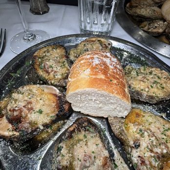 Mansurs on the Boulevard - Charbroiled Oysters with jalapeños and bacon - Cajun/Creole Near Me - Baton Rouge, Louisiana Mansurs on the Boulevard - Charbroiled Oysters with jalapeños and bacon - Cajun/Creole Near Me - Baton Rouge, Louisiana