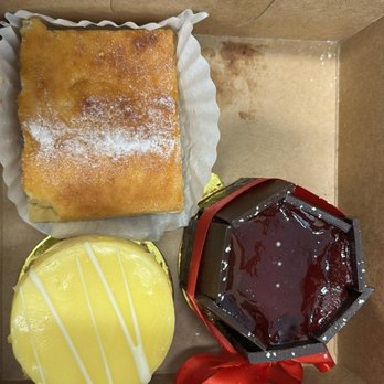 Lavender Bakery & Cafe' - Lemon bar,  Lemon Cheesecake and a Flourless Raspberry Mousse Dessert. - Cafes Near Me - Berkeley, California