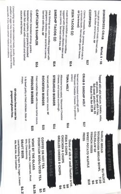 Menu photo 1 The Fish Peddler Bay City, OR