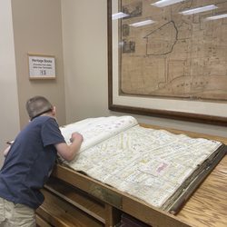 East Tennessee History Center - Looking at old maps of the city