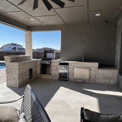 D & S Masonry - Custom stone kitchen