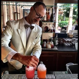 mixologist at work! This guy does magic behind the bar.
