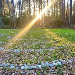 Houston Yoga & Ayurveda Ashram - Sacred geometry labyrinth at Houston Yoga and Ayurveda Ashram