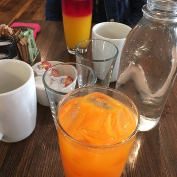 First Watch - Carrot juice, beet juice (back) - Breakfast & Brunch Near Me - Raleigh, North Carolina First Watch - Carrot juice, beet juice (back) - Breakfast & Brunch Near Me - Raleigh, North Carolina