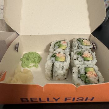 Belly Fish - Fresh Real Crab California Roll - Sushi Bars Near Me - Hallandale Beach, Florida Belly Fish - Fresh Real Crab California Roll - Sushi Bars Near Me - Hallandale Beach, Florida