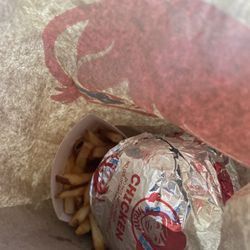 Wendy's - Spicy Chicken Sandwich and French Fries