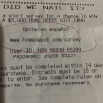 Home Depot - Why I couldn't do a survey review - Hardware Stores Near Me - Honolulu, Hawaii