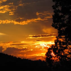 Saddlehorn Campground - Sunset at Saddlehorn Campground