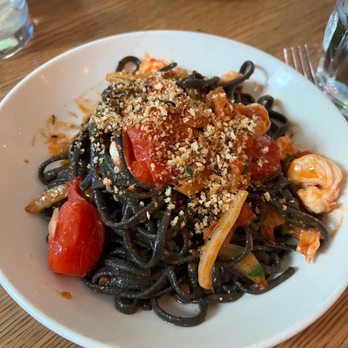 La Pecora Bianca SoHo - Squid ink Pasta - Mediterranean Near Me - New York, New York La Pecora Bianca SoHo - Squid ink Pasta - Mediterranean Near Me - New York, New York