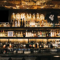 Our tequila wall! Over 100 varieties and all 1/2 price between 3-5pm and 9pm-close everyday