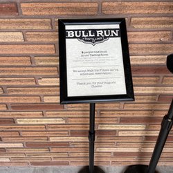 Bull Run Distillery - Tasting room limit