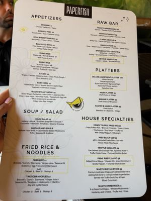 Menu photo 1 Paperfish Sushi Miami Beach, FL