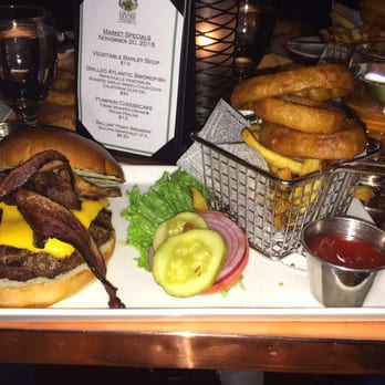 Grain House Restaurant - Bacon cheese burger cooked to perfection!!! - New American Near Me - Basking Ridge, New Jersey Grain House Restaurant - Bacon cheese burger cooked to perfection!!! - New American Near Me - Basking Ridge, New Jersey