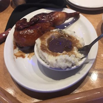 Texas Roadhouse - Half roasted barbecue chicken with invisible seasoning & a side of mashed potatoes that come with some nice unseasoned chunks of potatoes. - Steakhouses Near Me - Ann Arbor, Michigan Texas Roadhouse - Half roasted barbecue chicken with invisible seasoning & a side of mashed potatoes that come with some nice unseasoned chunks of potatoes. - Steakhouses Near Me - Ann Arbor, Michigan